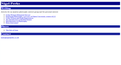 Desktop Screenshot of nigelperks.co.uk